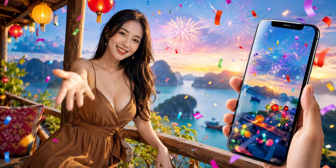 Người dùng Sapa trải nghiệm casino di động bên ly cà phê giữa thiên nhiên núi rừng